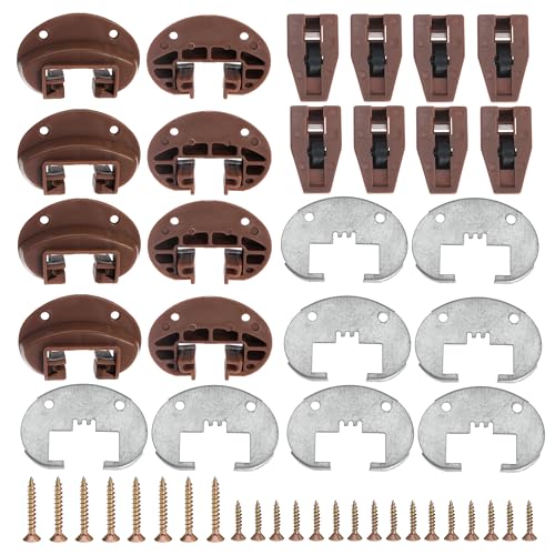 8PCS Drawer Slide Track Guide Glide for kenlin for Rite Trak 2 for Dressers, for Hutches and for Nightstand Drawer