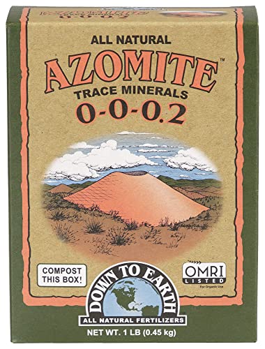 Down to Earth Organic White Azomite Powder for Improving Plant Growth 0-0-0.2, 1 lb