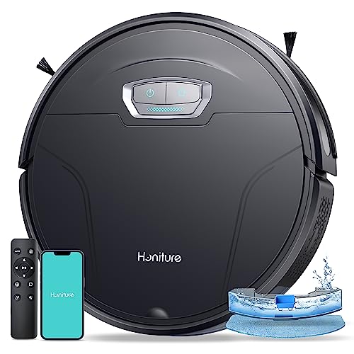 HONITURE Robot Vacuum and Mop Combo, G20 Pro Robot Vacuum Cleaner 3 in 1, 4500pa Strong Suction, Self-Charging, App&Remote&Voice Control