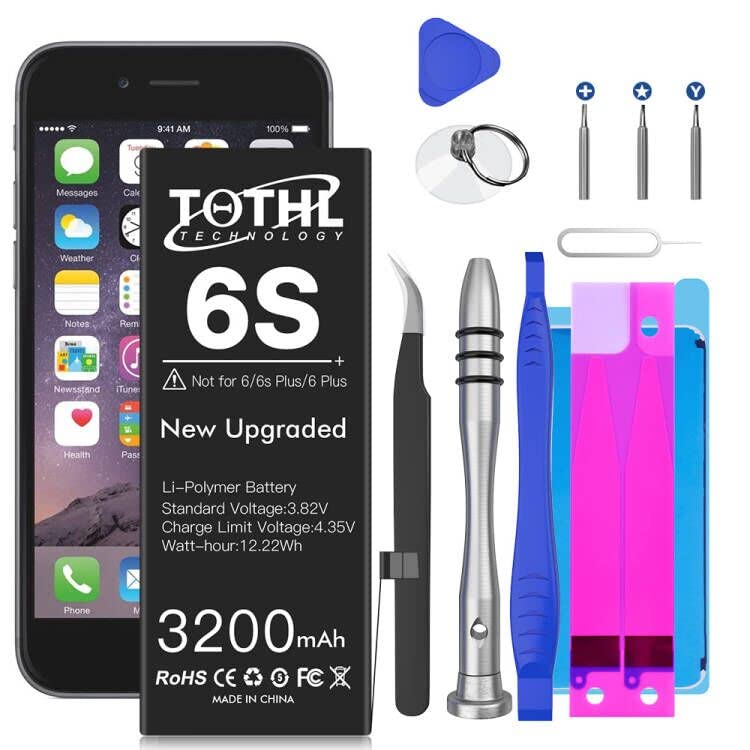 Upgraded Battery for iPhone 6S, (2023 New Version) [3200mAh] Battery Replacement for iPhone 6S A1633,A1688,A1700 with Complete Professional Repair Tool