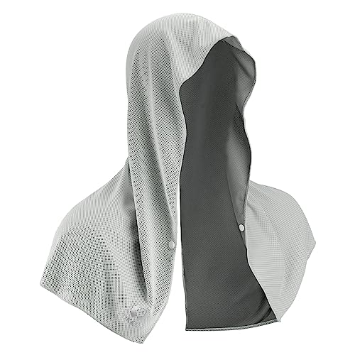 Sukeen Cooling Hoodie Towel, Absorbent Quick-Drying Cooling Towels for Neck and Face, UV Sun Protection Cooling Neck Wraps Sport Head Towel for Workout Cycling Cooling Towel Hot Weather