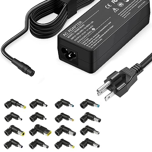 90W Universal Laptop Charger AC Adapter for HP Dell Acer Lenovo Asus IBM Toshiba Samsung Sony Fujitsu Gateway Notebook Ultrabook Chromebook DC 12-20V Fast Charging Power Cord with 16 Connectors