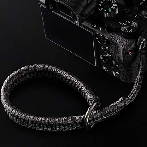 Qiang Ni Camera Wrist Strap: Black Paracord Camera Hand Strap for Dslr or Mirrorless Cameras - Camera Wrist for Photographers Quick Release