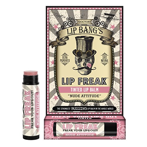 Doctor Lip Bang's BUZZING Lip Balm | Lip Freak| 100% All Natural | Cruelty Free | Tinted | Nude Attitude