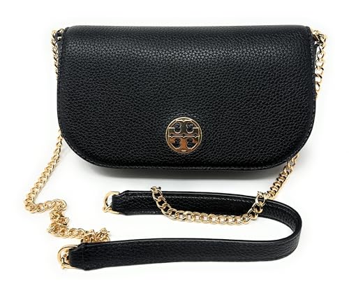 Tory Burch Women Chelsea Pebbled Leather Crossbody bag (Black)