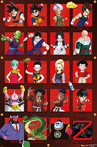 Trends International Dragon Ball Z - Anniversary Wall Poster, 22.375' x 34', Unframed Version