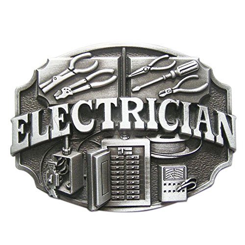 JEAN'S FRIEND Antique Silver Electrician Trades Tradesman Belt Buckle also Stock in US