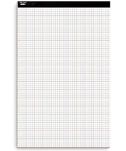 Mr. Pen- Graph Paper, 22 Sheets, 17'x11', 4x4 (4 Squares Per Inch), Colored Lined, graphing paper, grid paper, graph paper pad, 1/4 graph paper 1/4 inch grid, drafting paper, large graph paper