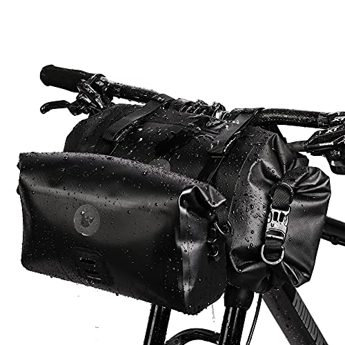 Rhinowalk 2PC Bike Handlebar Bag Set Waterproof Bicycle Front Tube Bag Large Capacity Storage Bag Shoulder Bag