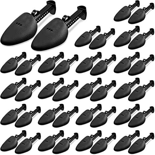 20 Pairs Plastic Shoe Trees Stretcher Shaper Sneakers Shoe Tree Adjustable Length Shoes Boot Holder for Men Women (Men Style,39-46 Size)