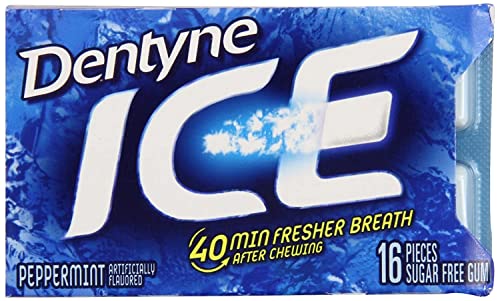 Dentyne Ice Peppermint, 16 Count (Pack of 9)