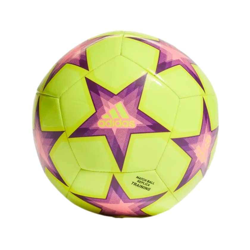 Unisex-Adult UCL Club Ball Solar Yellow/Beam Pink/Pantone 3