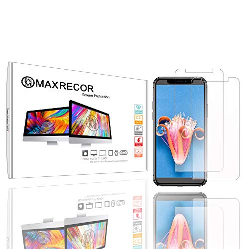 Screen Protector Designed for Samsung Exclaim SPH-M550 Cell Phone - Maxrecor Nano Matrix Anti-Glare (Dual Pack Bundle)
