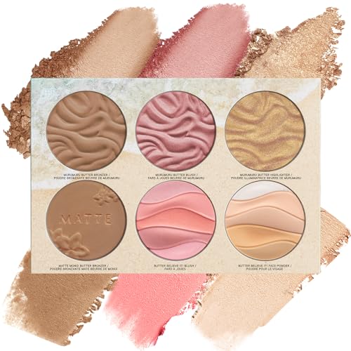 Physicians Formula Butter Dream Team Palette Makeup Gift Set, Bronzer, Blush, Face Powder, Dermatologist Approved