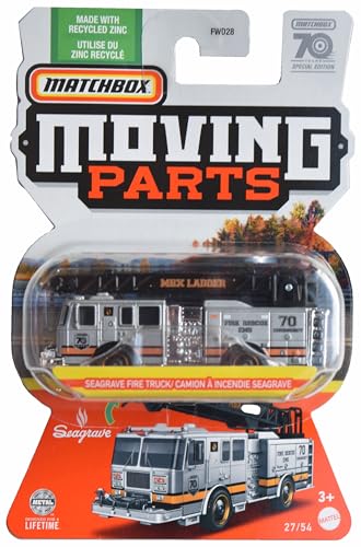 Matchbox Seagrave Fire Truck, Moving Parts 27/54 [Silver]