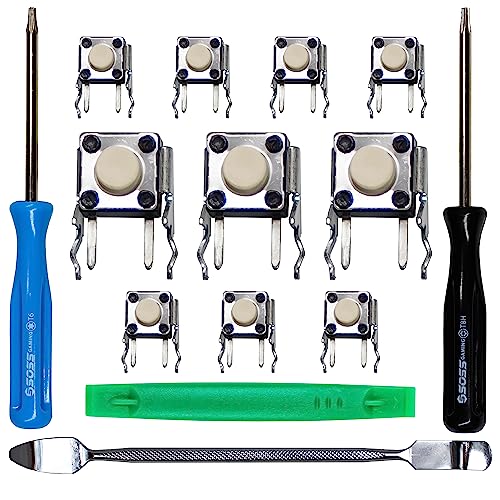 SOSS GAMING 2024 Tactile Switch Repair Kit for Xbox One Controllers Base Model, S/X, Elite Series 1, Elite Series 2 - RB LB Bumper Button Repair & Fix (10 Pack)