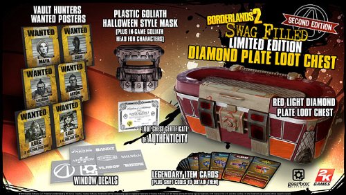 Borderlands 2 Swag-filled Limited Edition Diamond Plate Loot Chest Version 2