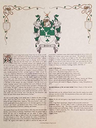 Mr Sweets Dunable Coat of Arms, Crest & History 8.5x11 Print - Name Meaning, Genealogy, Family Tree Aid, Ancestry, Ancestors, Namesakes - Surname Origin: English England