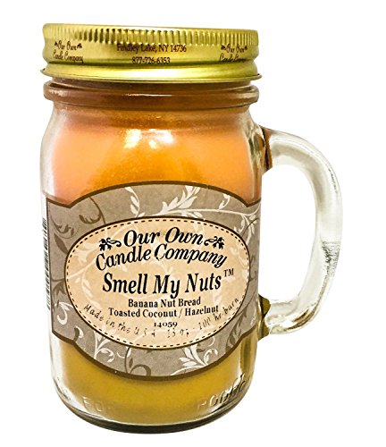 Our Own Candle Company Smell My Nuts Scented 13 oz Mason Jar Candle - Made in The USA