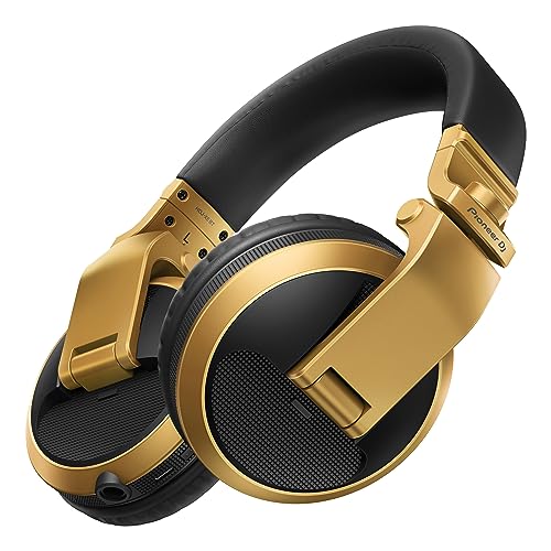 Pioneer DJ HDJ-X5BT-N Over-Ear DJ Headphones with Bluetooth, Gold