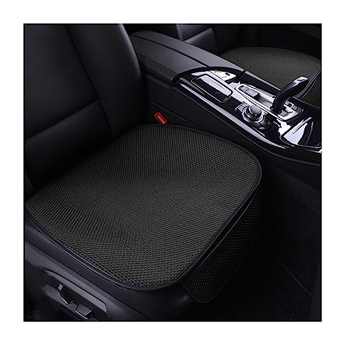 BELOMI Car Seat Bottom Cover, 2 Pack Front Driver or Passenger Seat Cushion with Pocket, Universal Breathable Comfort Auto Seat Protector Mat, Car Accessories for Truck, SUV, Van(Black)