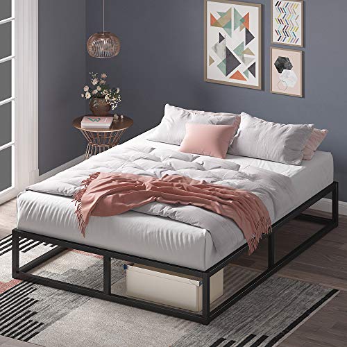 ZINUS Joseph Metal Platforma Bed Frame, Mattress Foundation, Wood Slat Support, No Box Spring Needed, Sturdy Steel Structure, Queen