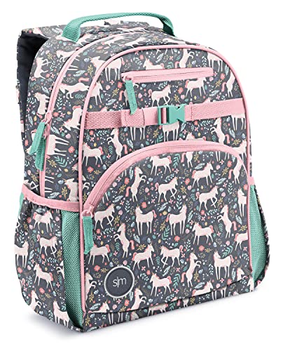 Simple Modern Toddler Backpack for School Girls and Boys | Kindergarten Elementary Kids Backpack | Fletcher Collection | Kids - Medium (15' tall) | Unicorn Fields
