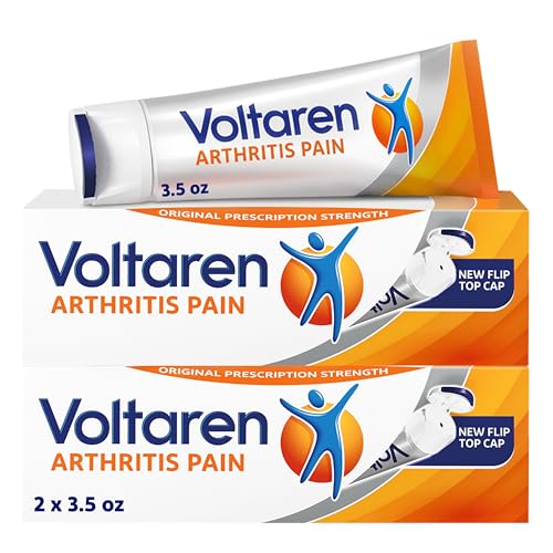 Voltaren Arthritis Pain Gel for Powerful Topical Arthritis Pain Relief - NEW Easy Open Cap - 100 g x 2