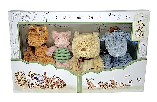 KIDS PREFERRED Disney Baby Classic Winnie The Pooh and Friends 4 Piece Plush Collector Set Stuffed Animals