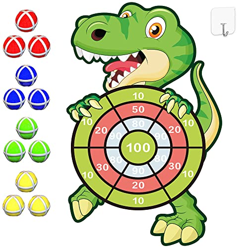 Dinosaur Toys for 3-12 Year Old Boys,30”Large Dart Board Kids Toys Age 4-12,Indoor Outdoor Games Dinosaur Birthday Party Supplies Favors Decorations,Stocking Stuffers for Kids, for Boys