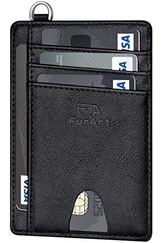 FurArt Slim Minimalist Wallet, Front Pocket Wallets, RFID Blocking, Credit Card Holder for Men & Women