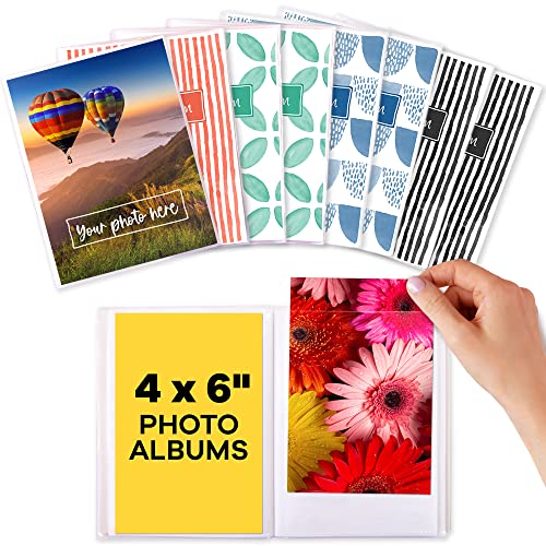 4x6 Photo Albums - Photo Album 4x6 - Small Photo Album 4x6 - Small Photo Album (Set Of 8) Mini Photo Album - Photo Books for 4x6 Pictures - Small Photo Albums for Pictures 4x6 - Mini Photo Album 4x6