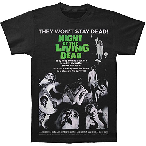 Night of the Living Dead Men's Movie Poster T-Shirt Medium Black