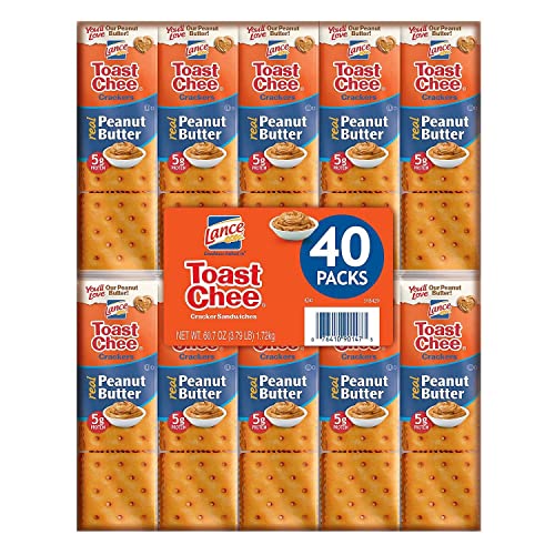 Lance Toast Chee Peanut Butter Crackers, 2 pack of 20 (40 ct.)