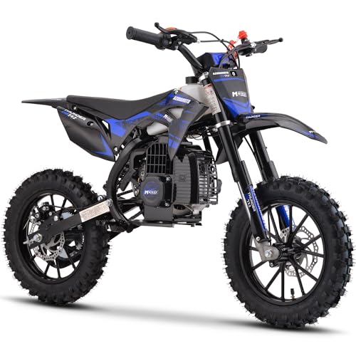 MotoTec Thunder 50cc 2-Stroke Kids Gas Dirt Bike Blue