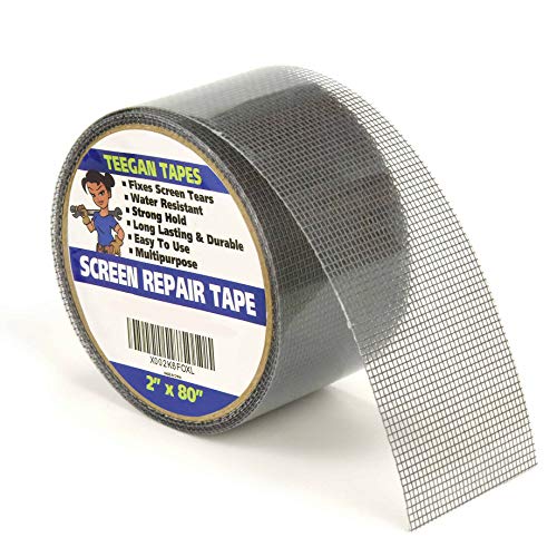 Gaffer Power Adhesive Screen Repair Tape | Fiberglass Covering Wire Mesh Tape | Strong Adhesive Window Screen Repair Tape | 2 Inch X 6.7 Feet
