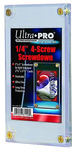 Ultra Pro 1/4' Screwdown Recessed Trading Card Holder ( Packaging May Vary ),Plastic, Clear