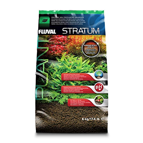 Fluval 12695 Plant and Shrimp Stratum for Freshwater Fish Tanks, 17.6 lbs. – Aquarium Substrate for Strong Plant Growth, Supports Neutral to Slightly Acidic pH