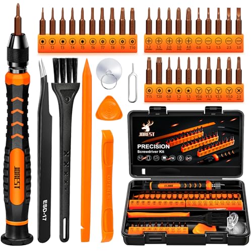 JOREST 38Pcs Precision Screwdriver Set, Tool Kit with Security Torx T5 T6 T8 T9, Triwing Y00, Star P5, etc, Repair for Ring Doorbell, Laptop, Switch, PS4, Xbox, Macbook, iPhone, Watch, Glasses, etc
