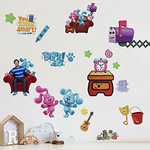 RoomMates RMK4881SCS Blue's Clues Peel and Stick Wall Decals
