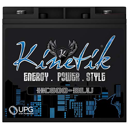 Kinetik HC600 BLU Series 600-Watt 12-Volt High Current AGM Car Audio Power Cell Battery