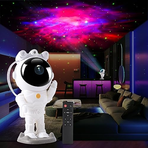 Star Projector, Astronaut Galaxy Projector Night Light, Projection Lamp with Timer, Remote Control，Bedroom Decor Aesthetics, Gifts for Kids and Adults