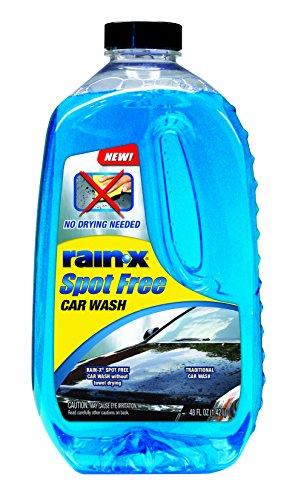 Rain-X 620073 - Car Wash Deep Cleaning, High Foam Soap Provides Spot Free Shine with No Towel Or Hand Drying Needed - Car soap for car cleaning and detailing 48 fl oz