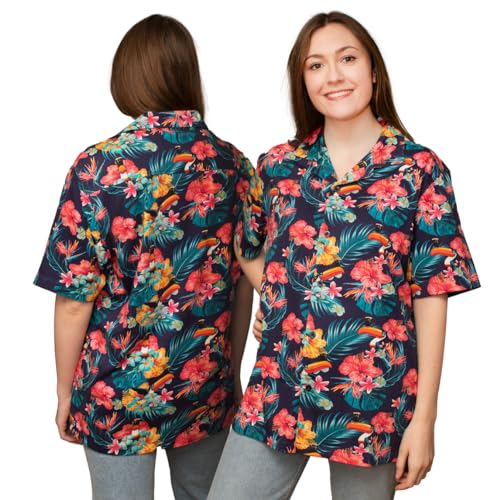 Guinness Toucan Hawaiian Short Sleeve Shirt | Official Merchandise Summer Beer Shirt for Men and Women Multi