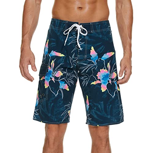 wuitopue Water Shorts for Men Men's Athletic Shorts Breathable Loose-Fit Casual Golf Outdoor Pants Summer Lightweight Beach Shorts Fatigue Shorts for Men A-Blue