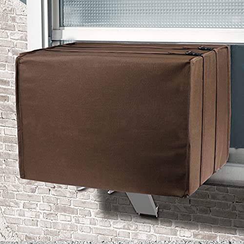 BJADE'S Window Air Conditioner Cover,Outdoor Waterproof Winter AC Covers for Windows Unit (27W x 19H x 25D inch)