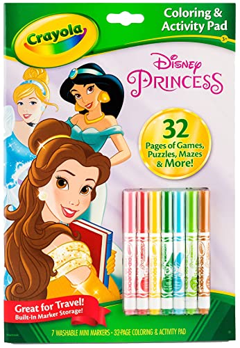 Crayola Bulk Buy Coloring and Activity Pad with Markers Disney Princesses (2-Pack)