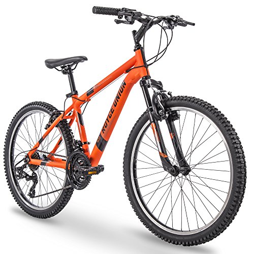 ROYCE UNION RTT 24' Mens 21-Speed Mountain Bike, Aluminum 15 Inch Frame, Trigger Shift, Matte Tangerine (74408)