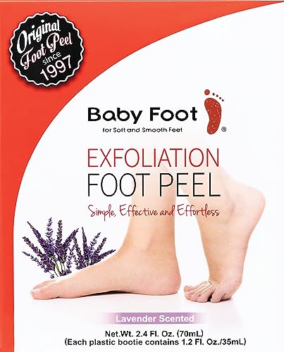 Baby Foot Peel Mask-Original Exfoliant Foot Peel-Callus Remover for Rough Cracked Dry Feet-Dead Skin Remove-Foot Peeling Mask for Baby Soft Feet - Lavender Scented