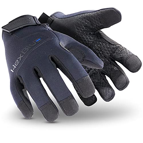 HexArmor Cut-Resistant Needlestick-Resistant Search And Duty Police Gloves | HexBlue 2135 | X-Large